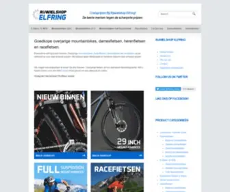 RijWielshop-Elfring.nl(Goedkope overjarige mountainbikes en racefietsen) Screenshot