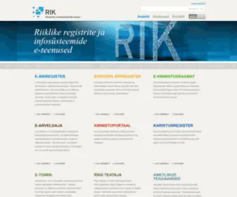 Rik.ee(Registrite) Screenshot