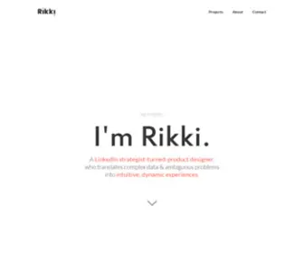 Rikkihu.com(Rikki's Portfolio) Screenshot