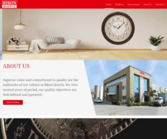 Rikonclocks.com(Rikon Clock Manufacturing Company) Screenshot
