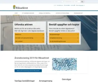 Riksarkivet.se(Härnösand) Screenshot