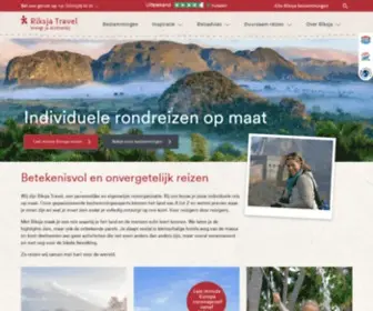 Riksjatravel.nl(Bouw je eigen individuele reis met Riksja Travel) Screenshot
