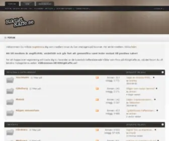 Riktigtkaffe.se(Riktigt kaffe) Screenshot
