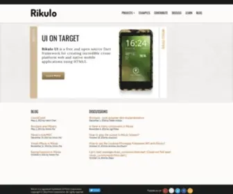 Rikulo.org(Web and Mobile Dart Framework) Screenshot