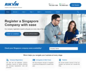 Rikvinsingapore.com(Singapore Immigration) Screenshot