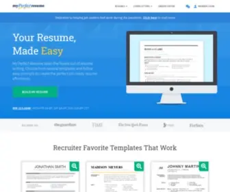 Rileyguide.com(Build a Better Resume Today with MyPerfectResume.com) Screenshot