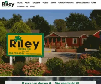 Rileyhomes.com(Riley Homes Inc) Screenshot