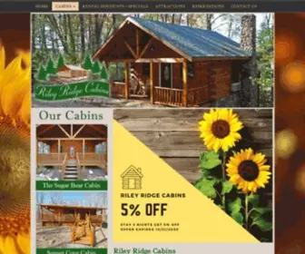 Rileyridgecabins.com(Riley Ridge Cabin) Screenshot