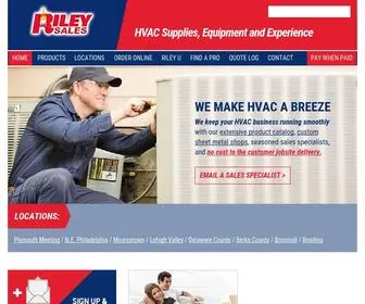 Rileysales.com(HVAC Supplies) Screenshot