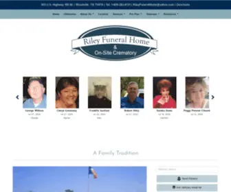 Rileysfuneralhome.com(Riley Funeral Home) Screenshot