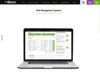 Riliance.co.uk(Compliance software) Screenshot