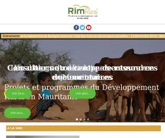 Rim-Rural.org(La plateforme du développement rural en Mauritanie) Screenshot