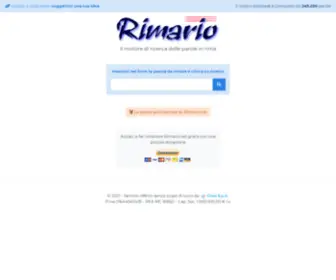 Rimario.net(Rimario italiano on line) Screenshot