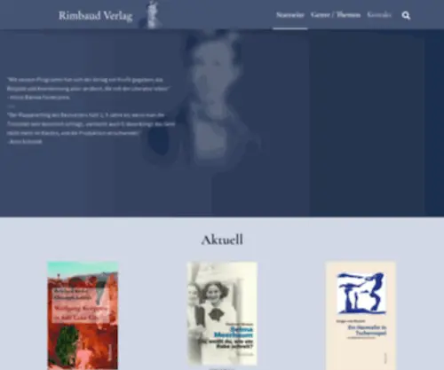 Rimbaud.de(Rimbaud Verlag) Screenshot