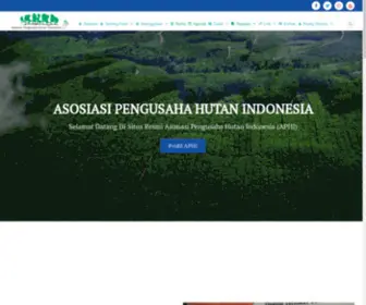 Rimbawan.com(Selamat Datang di Situs Resmi Asosiasi Pengusaha Hutan Indonesia (APHI)) Screenshot