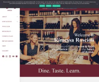 Rimessaroscioli.com(Rimessa Roscioli Rome) Screenshot