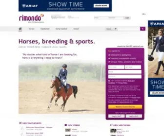 Rimondo.com(Dein Pferdenetzwerk) Screenshot