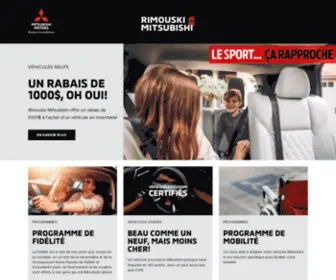 Rimouskimitsubishi.ca(Rimouski Mitsubishi) Screenshot