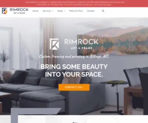 Rimrockart.com(Custom Framing) Screenshot