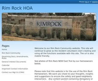 Rimrockhoa.org(Rim Rock HOA) Screenshot