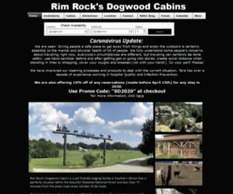 Rimrocksdogwoodcabins.com(Cabins near Garden of the Gods in Shawnee National Forest) Screenshot