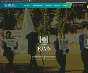 Rims.ac.in(International Schools In Mumbai) Screenshot