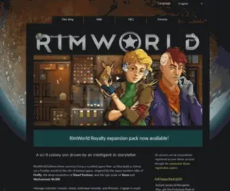 Rimworldgame.com(Sci-fi colony sim) Screenshot