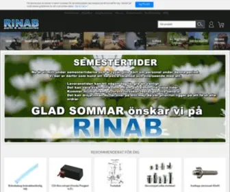 Rinab.nu(Reservdelar och tillbehör till Snöskoter) Screenshot