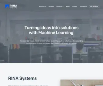 Rinafinancial.com(RINA Systems) Screenshot