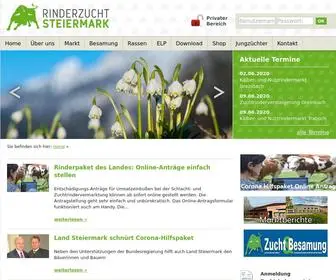 Rinderzucht-STMK.at(Rinderzucht Steiermark) Screenshot