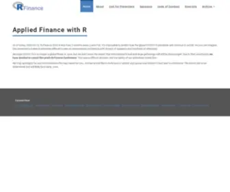 Rinfinance.com(R/Finance 2013) Screenshot