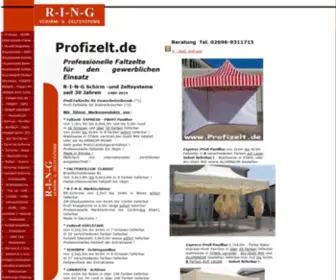 Ring-Schirme.de(Und Zeltsysteme) Screenshot