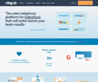 Ring.io(Salesforce and Zoho CTI) Screenshot