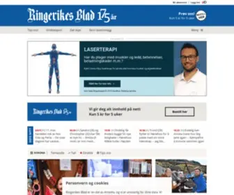 Ringblad.no(Ringerikes Blad) Screenshot