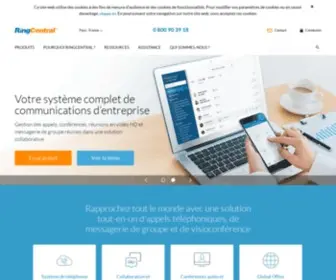 Ringcentral.fr(Solution de communication professionnelle le nuage Dans) Screenshot