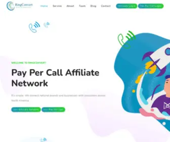 Ringconvert.com(Pay Per Call Affiliate Network) Screenshot
