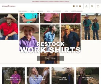 Ringerswestern.com(Australian Country Clothing) Screenshot