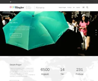 Ringier.ro(About Ringier in Central and Eastern Europe) Screenshot