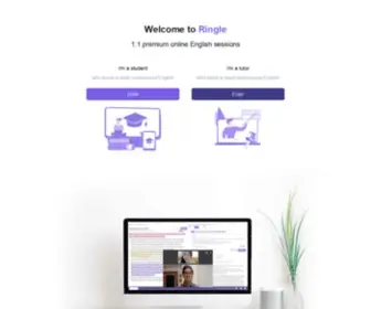 Ringleplus.com(명문대 원어민과의 지적인 영어 대화) Screenshot