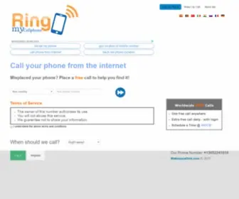 Ringmycellphone.com(Call my Phone) Screenshot