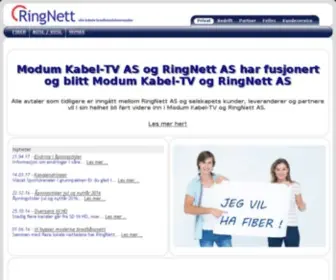 Ringnett.no(Modum Kabel) Screenshot