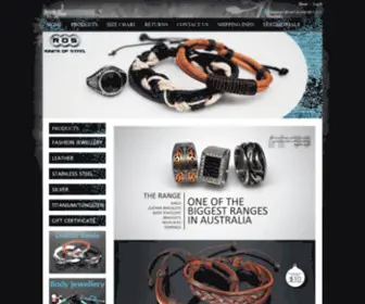 Ringsofsteel.com.au(Buy Jewellery Online in Australia) Screenshot