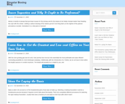 Ringstar-Boxing.com(Ringstar Boxing Blog) Screenshot