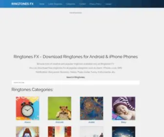 Ringtonesfx.com(Ringtones FX) Screenshot