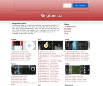 Ringtonesia.com(Free Ringtone Maker) Screenshot