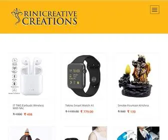 Rinicreations.com(Online Shopping) Screenshot