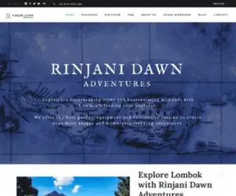 Rinjanidawnadventures.com(Mount Rinjani Trekking Adventures) Screenshot