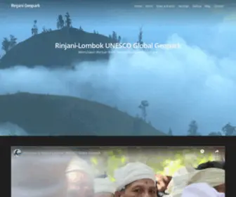 Rinjanigeopark.com(Rinjani-Lombok UNESCO Global Geopark) Screenshot