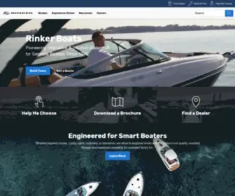 Rinkerboats.com Screenshot