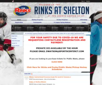 Rinksatshelton.com(The Rinks at Shelton Sports Center of Connecticut) Screenshot